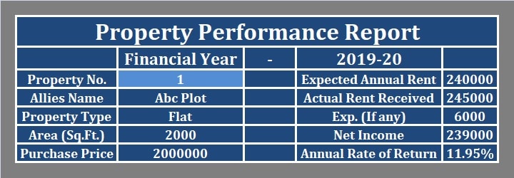 property management templates excel