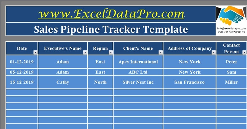 Download Sales Pipeline Tracker Excel Template