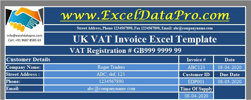 UK VAT Invoice