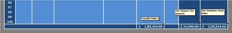 UK VAT Sales Register