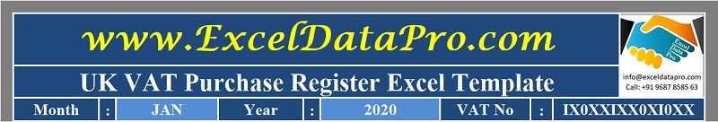 UK VAT Purchase Register