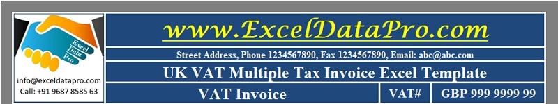 UK VAT Multiple Tax Invoice