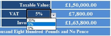UK VAT Progress Billing Invoice